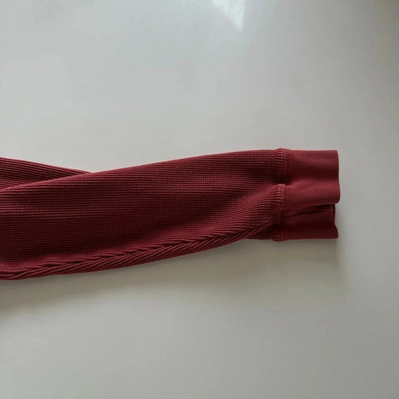 Nat Nast-Thermal-Long Sleeve-Waffle Knit-Pull Over- Burnt Orange-Men’s M - Picture 11 of 14